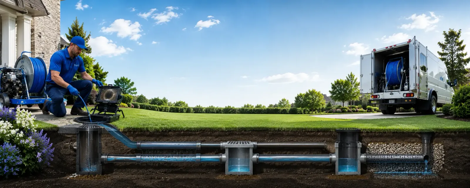 Outdoor drain cleaning information for Lambrook, AR